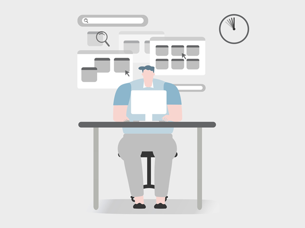 Marketer creating content