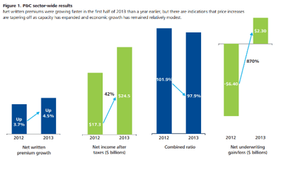2012 - 2013 Profitability Metrics in P&C Insurance Industry
